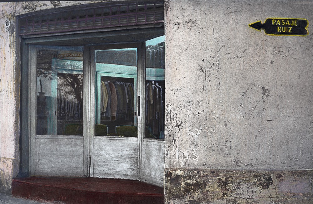 Tienda de impermeables, Pasaje Ruiz, Santiago de Chile