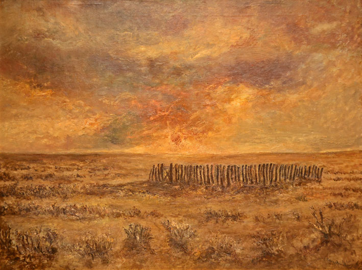 Paisaje con tormenta